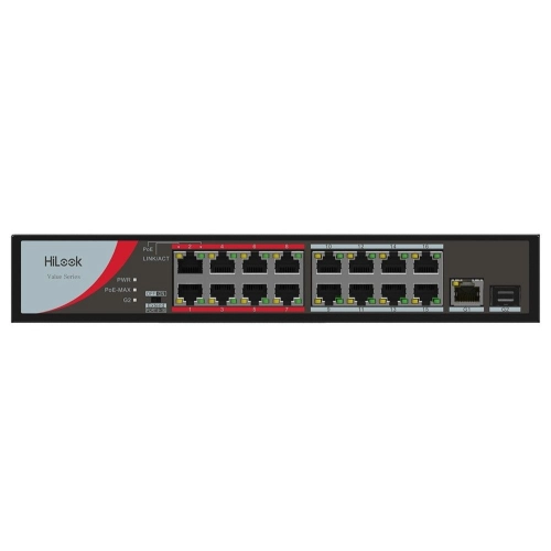 HIKVISION-HILOOK NS-0318P-130(B) 16 X 10/100 POE 1 X 100/1000 UPLINK 1 X FIBER SWITCH