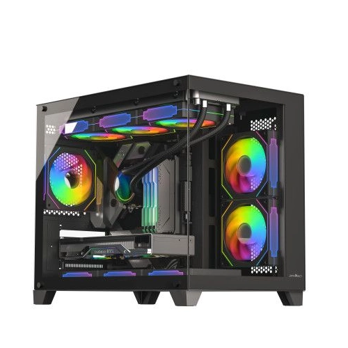 JAMES DONKEY STARK S700 3XARGB TEMPERLI CAM 750W 80+ BRONZE MATX SIYAH GAMING (OYUNCU) KASA