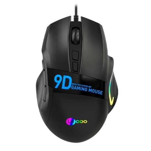 LENOVO LECOO MS130 USB RGB LED AYDINLATMALI 7200DPİ GAMİNG OPTİC SİYAH MOUSE