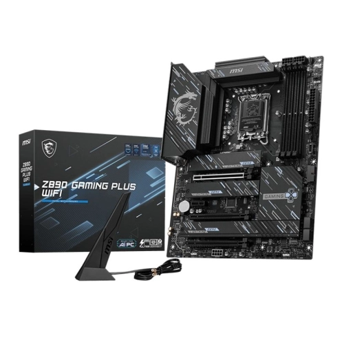 MSI Z890 GAMING PLUS WIFI SOKET 1851 DDR5 9200MHZ USB 20GBPS ATX 4XM.2 1XTB4 HDMI DP 5G LAN WIFI 7