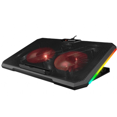 RAMPAGE AD-RC12 GAMEZONE SİYAH 2 FAN 2 USB RGB IÅIKLI 15-17 NOTEBOOK SOÄUTUCU STAND