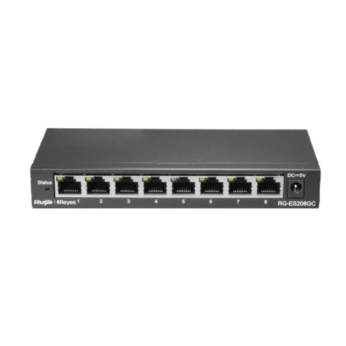 RUIJIE REYEE RG-ES208GC 8 PORT 10/100/1000 YONETILEBILIR GIGABIT SWITCH