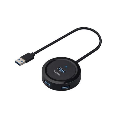 S-LINK SWAPP SW-U300 4 PORT USB 3.0 GRI USB HUBÃOKLAYICI